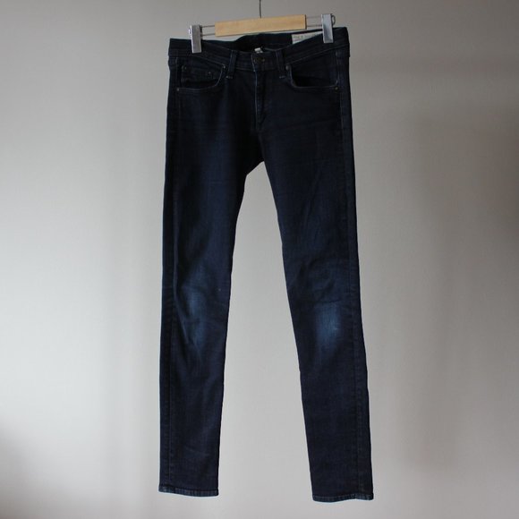 Rag & Bone Blue Skinny Jeans Size 27 - Picture 1 of 10
